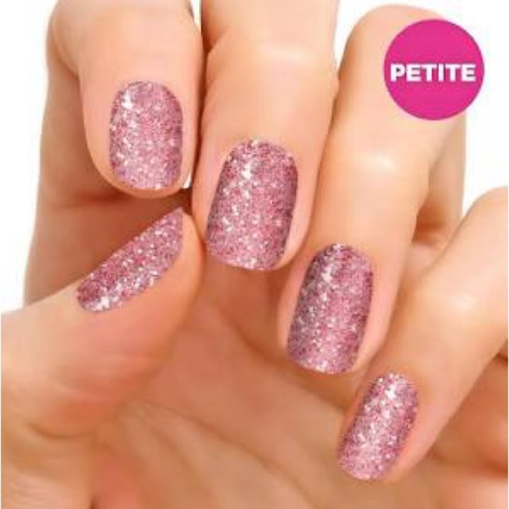 RETIRED GLITTERALLY CAN’T Color Street Petite Nail Polish Strips Sparkling Pink
